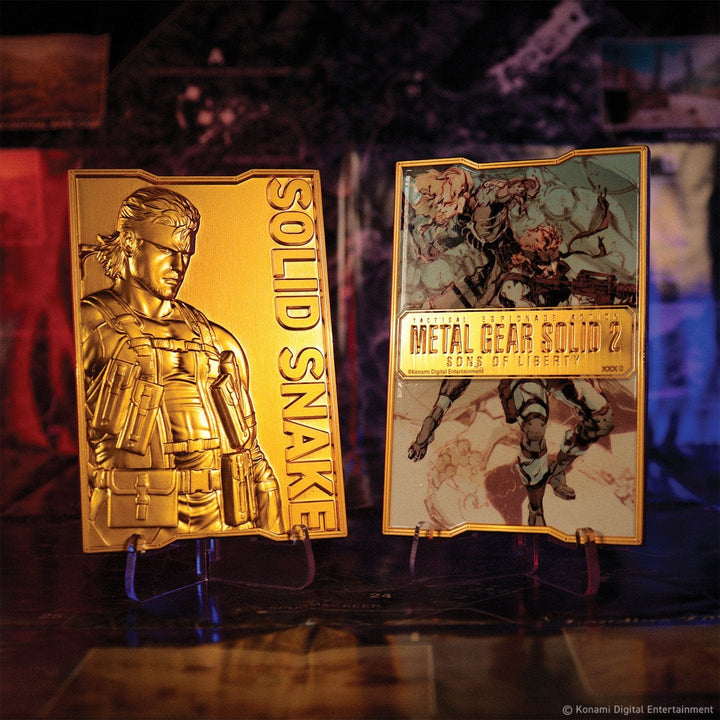 Metal Gear Solid 2: 24k Gold Plated Snake Ingot