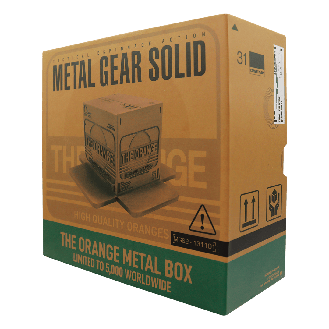 Metal Gear Solid 2: Replica Antique Gold Plated Cardboard Box