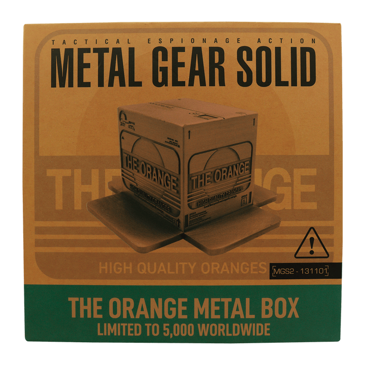 Metal Gear Solid 2: Replica Antique Gold Plated Cardboard Box