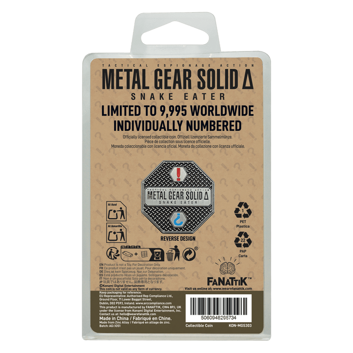 Metal Gear Solid : Delta Limited Edition - Naked Snake Coin