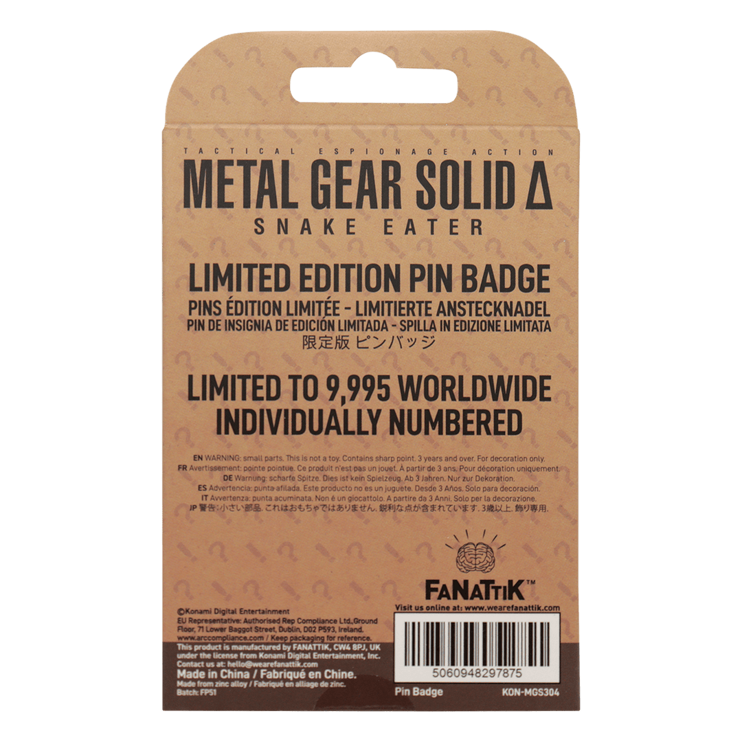 Metal Gear Solid : Delta FOX Pin Badge