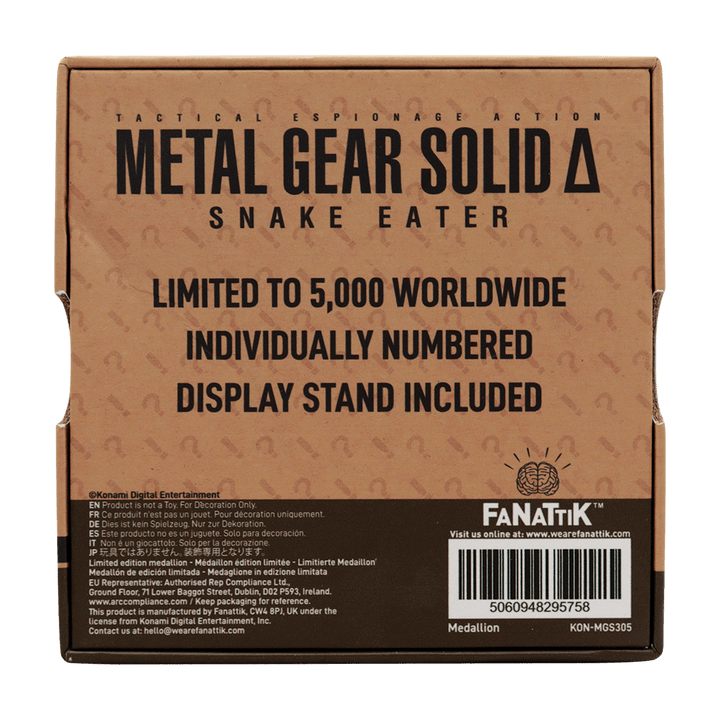 Metal Gear Solid : Delta Cobra Unit Medallion