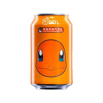 Official Pokémon Charmander Lychee Flavour Soda 330ml