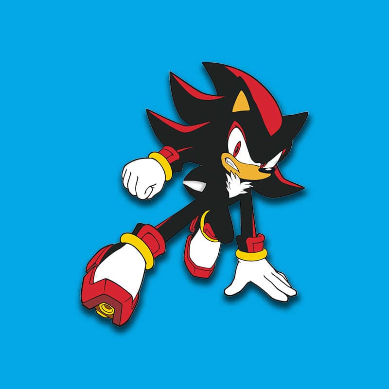 Official SEGA Sonic the Hedgehog Shadow Pin Badge