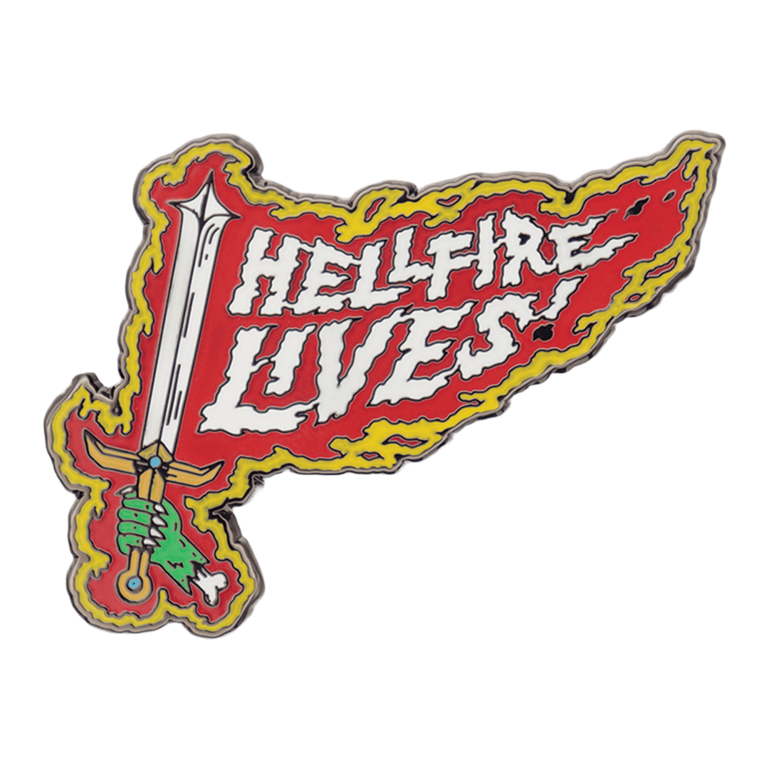 Stranger Things Hellfire Lives Pin Badge