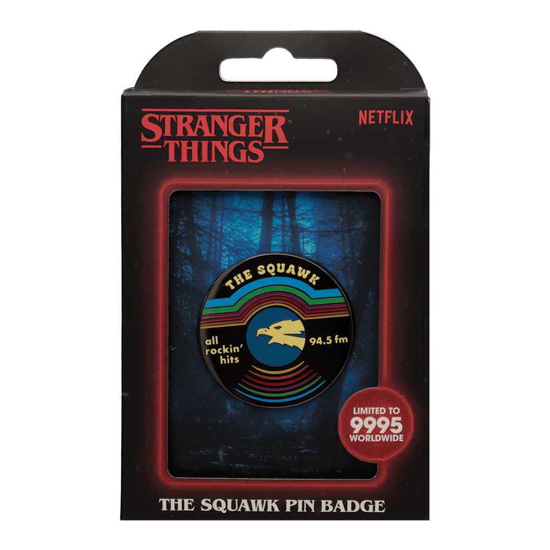 Stranger Things The Squawk Pin Badge