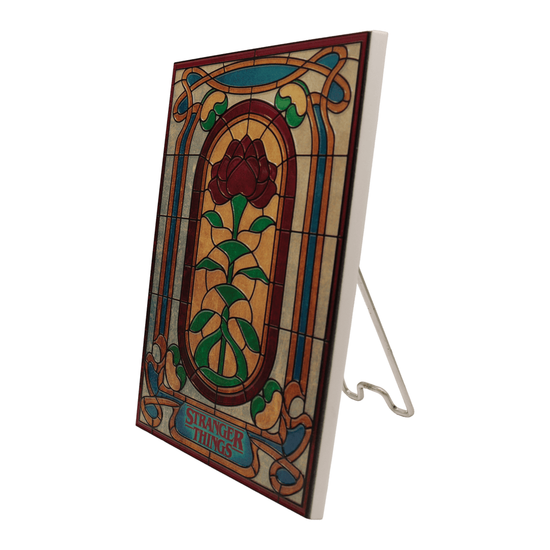 Stranger Things Creel House Stained Glass Window Resin Plaque