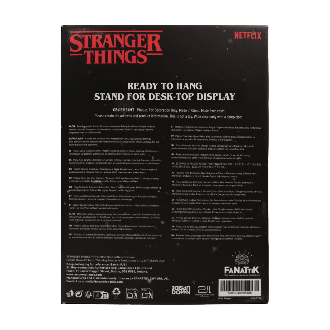 Stranger Things Creel House Stained Glass Window Resin Plaque