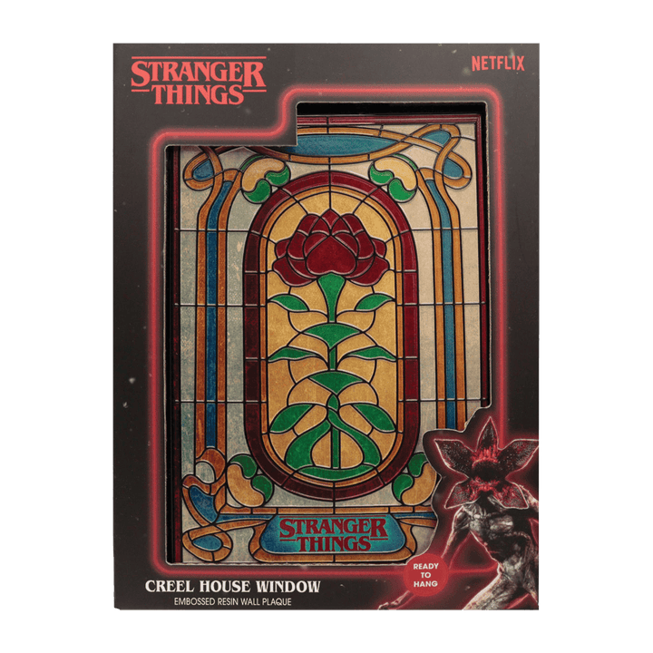 Stranger Things Creel House Stained Glass Window Resin Plaque