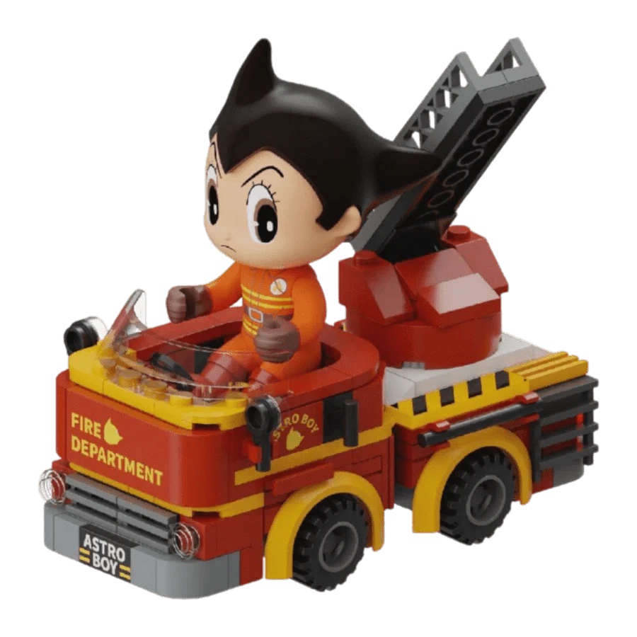 Astro Boy Construction Set Fire Engine 13 cm