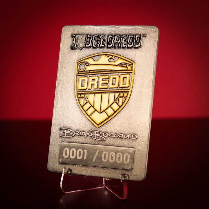 2000 AD Judge Dredd Comic Book Cover Ingot