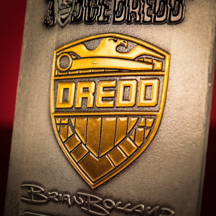 2000 AD Judge Dredd Comic Book Cover Ingot