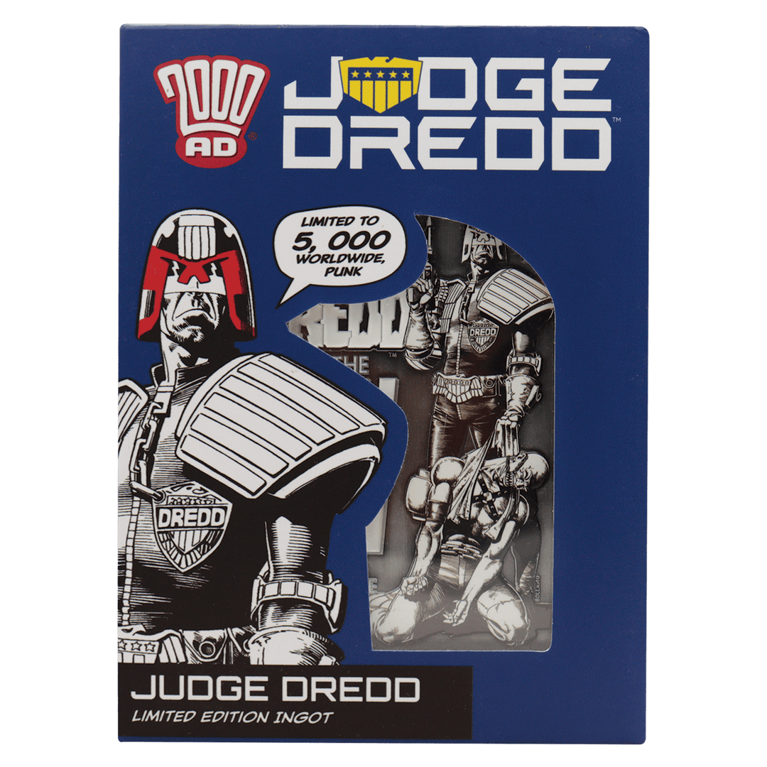 2000 AD Judge Dredd Comic Book Cover Ingot