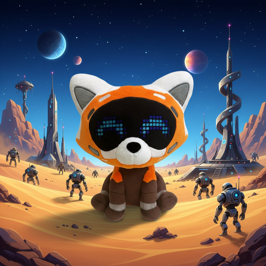 Youtooz - Astro Bot: Red Panda Bot Plush