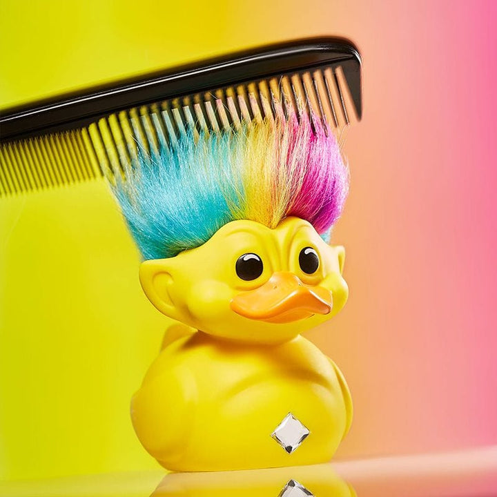 *FIRST EDITION* Trolls Rainbow Troll (Yellow with Rainbow Hair)Tubbz