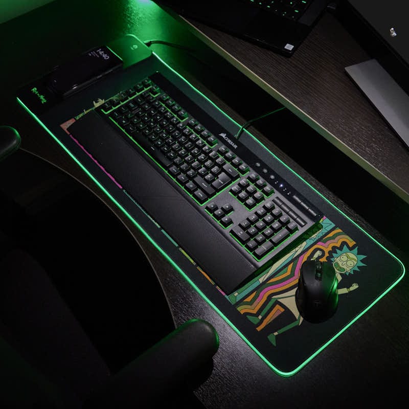 Rick and Morty - Oversize Gaming Mat & Mobile Charger