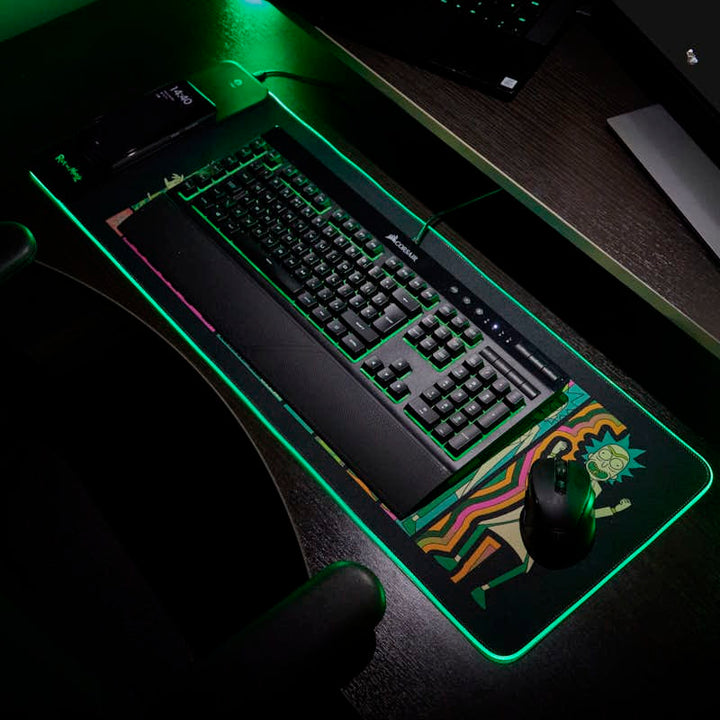 Rick and Morty - Oversize Gaming Mat & Mobile Charger