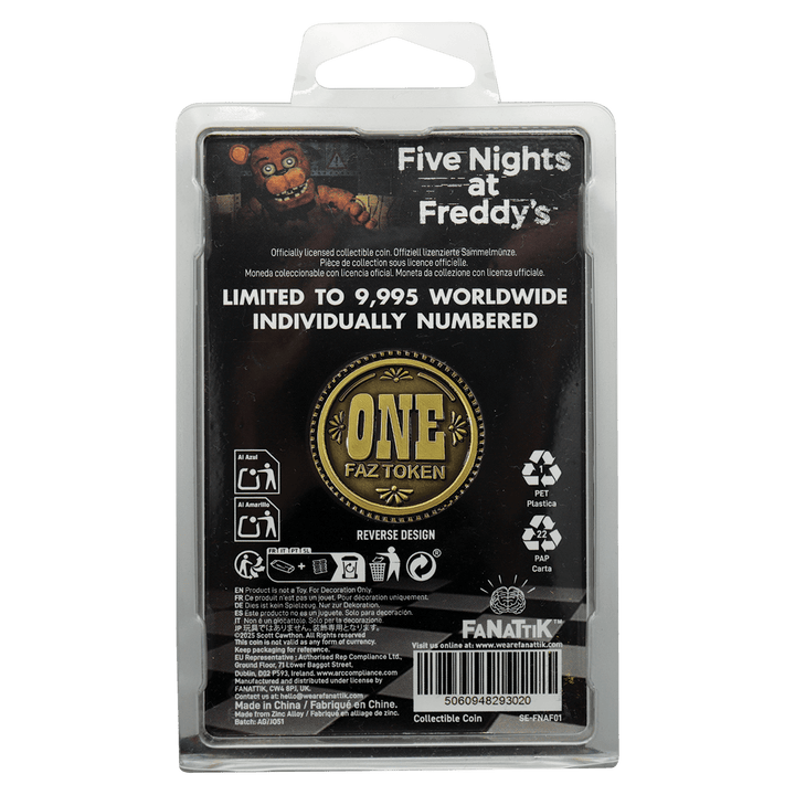 Five Nights at Freddy's One Faz Token Coin