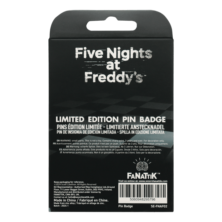 Five Nights at Freddy's Fazbear Entertainment Pin Badge