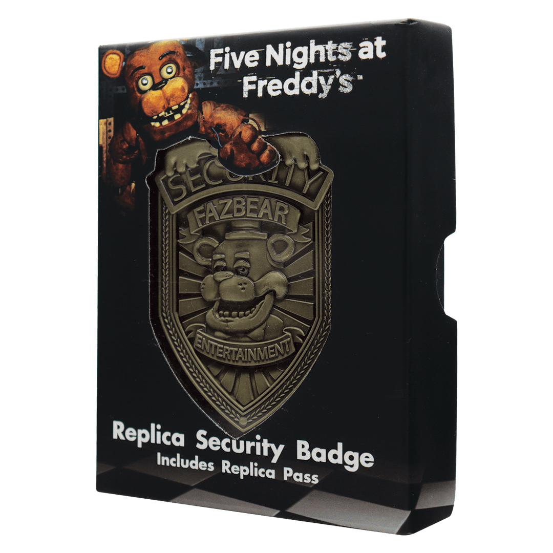 Five Nights at Freddy's : Replica Security Badge – Antique Brass Edition