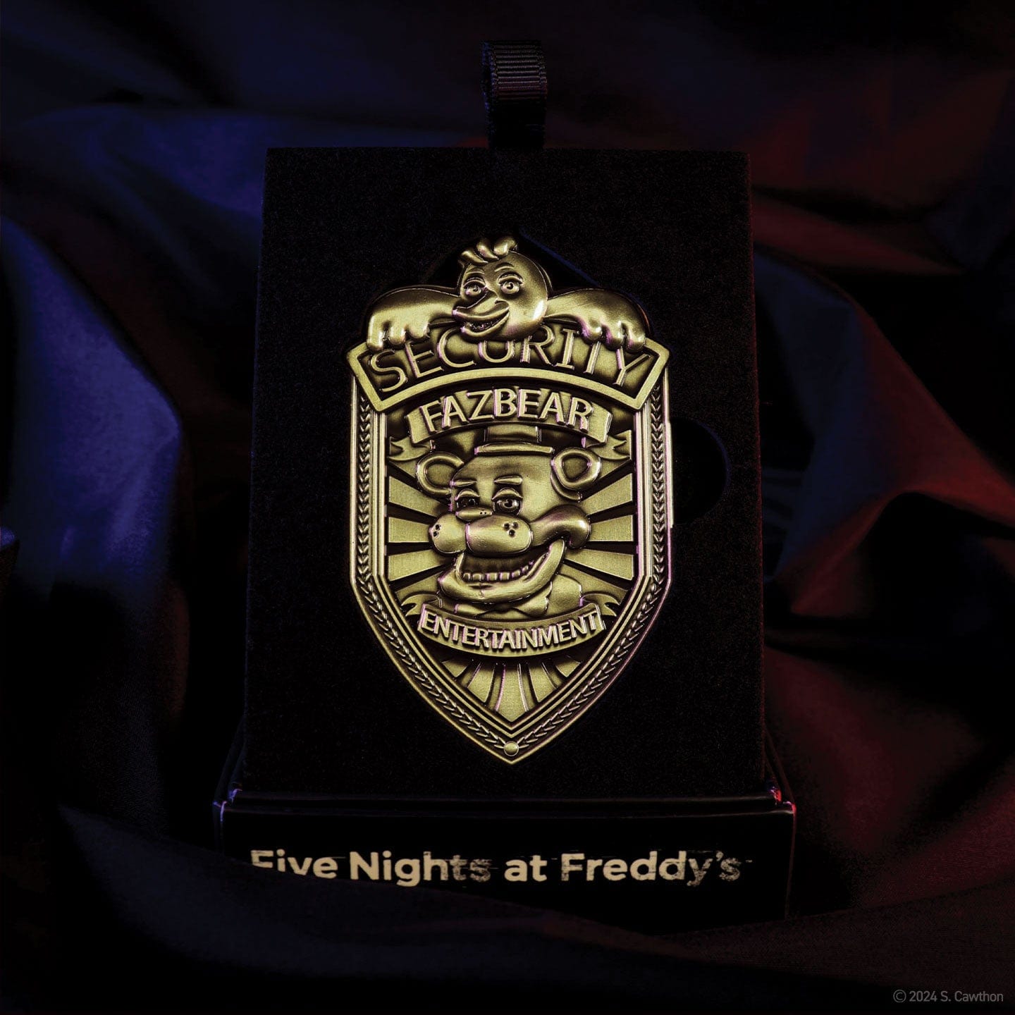 Five Nights At Freddy's Security ピンバッジ Five Nights at Freddy's : Replica Security Badge – Antique Brass