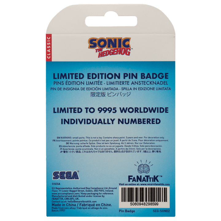Sonic The Hedgehog: Sonic, Tails, and Knuckles Pin Badge