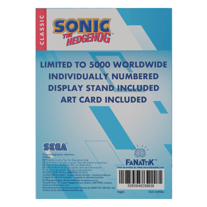 Sonic The Hedgehog: Limited Edition Ingot