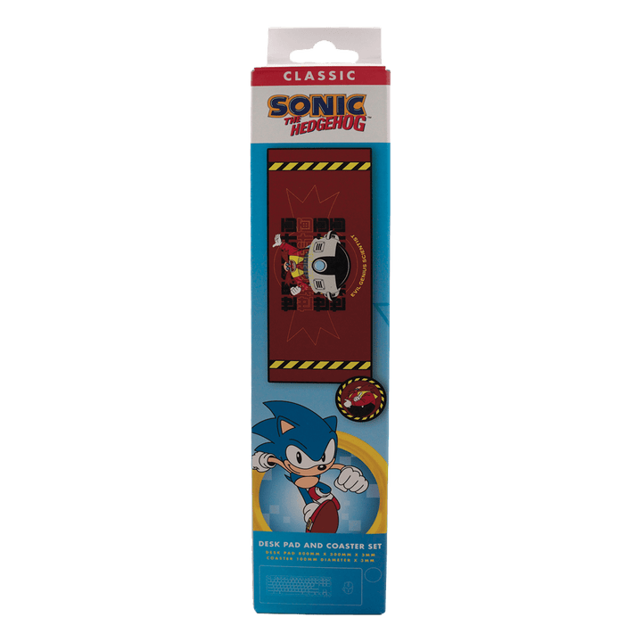 Sonic The Hedgehog: Dr. Eggman Deskpad &amp; Coaster Set