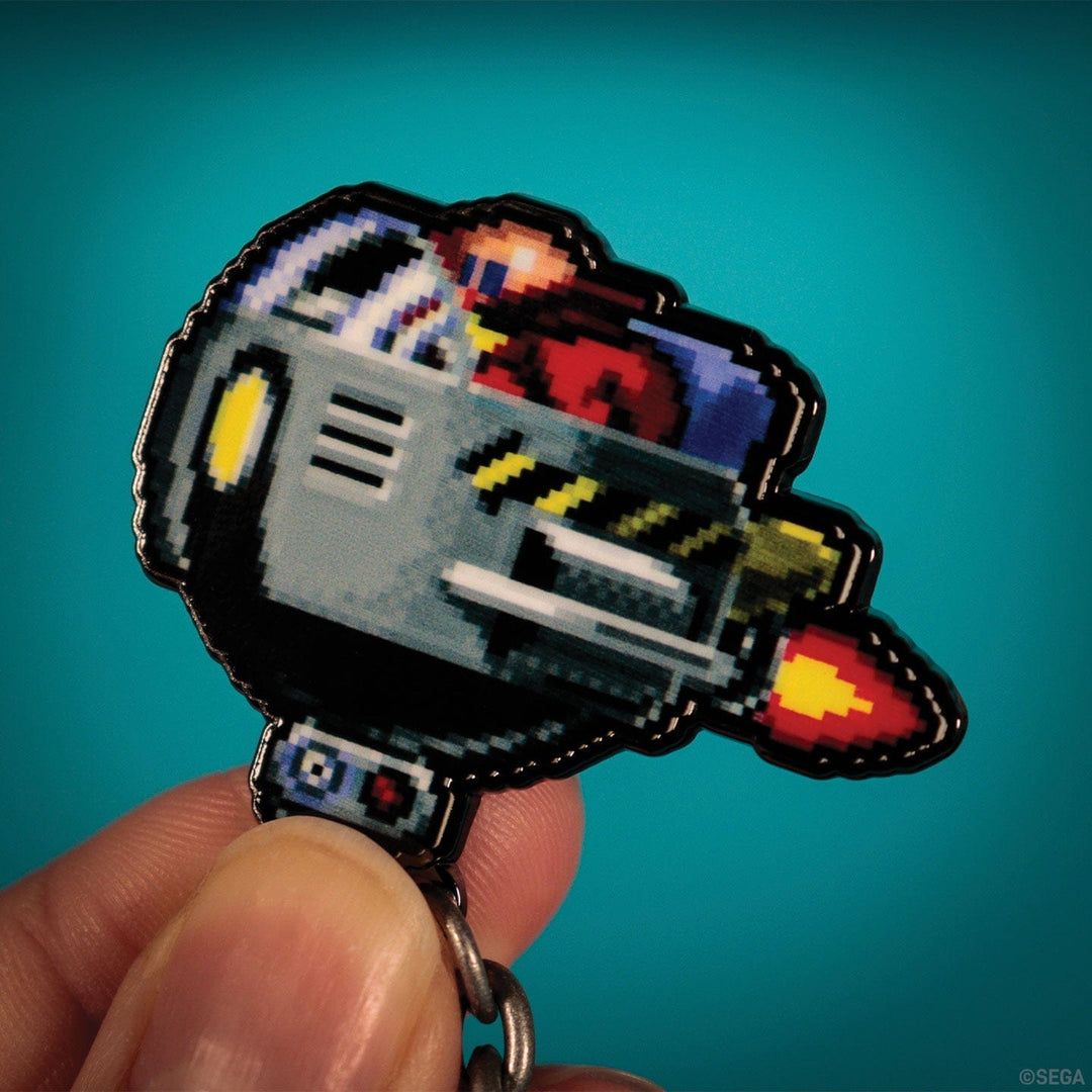 Sonic The Hedgehog: Dr. Eggman Egg Mobile Chained Pin Badge