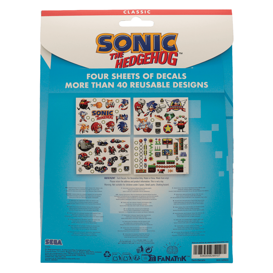 Sonic The Hedgehog: Retro Tech Decals