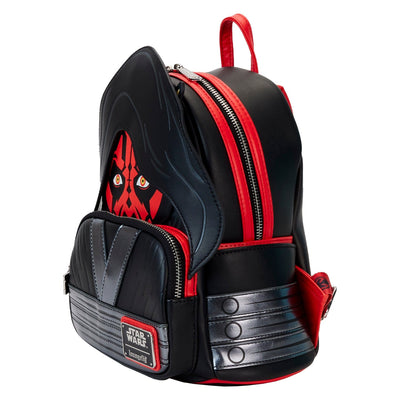 Loungefly Star Wars Darth Maul Detachable Hood Cosplay Mini Backpack