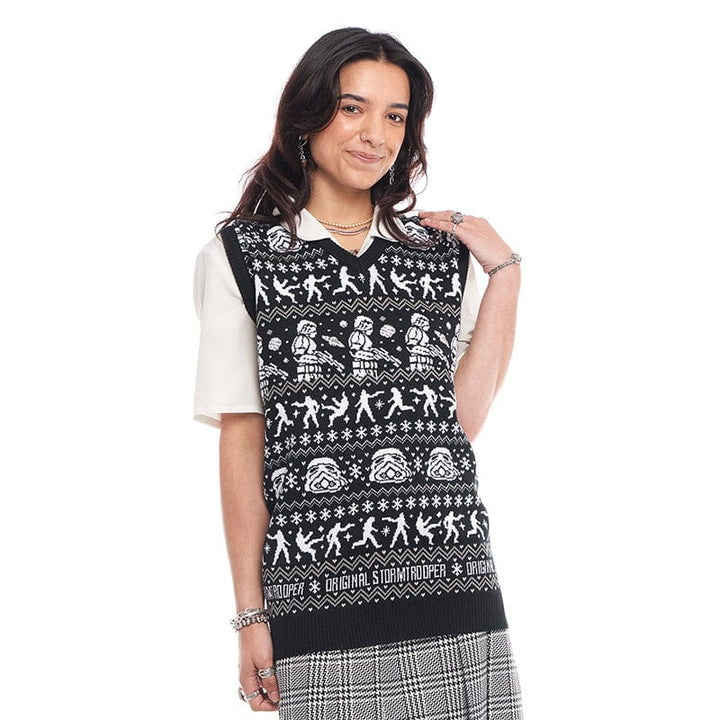 Original Stormtrooper Christmas Knitted Vest Top Just Geek