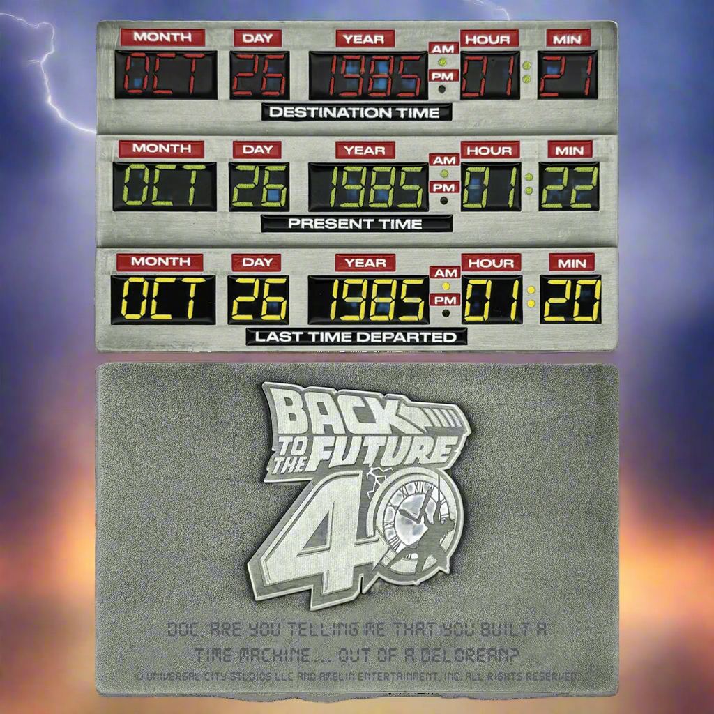 Back to the Future 40th Anniversary Time Circuits Ingot