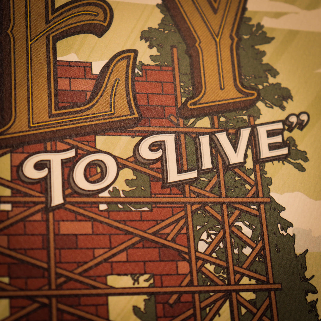 Back to the Future 40th Anniversary Hill Valley Art Print