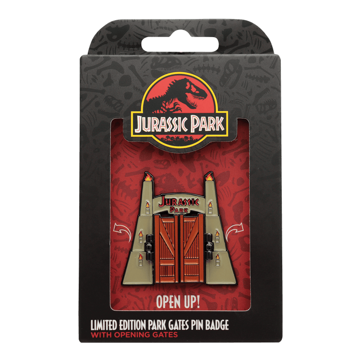 Jurassic Park Gates Hinged Pin Badge