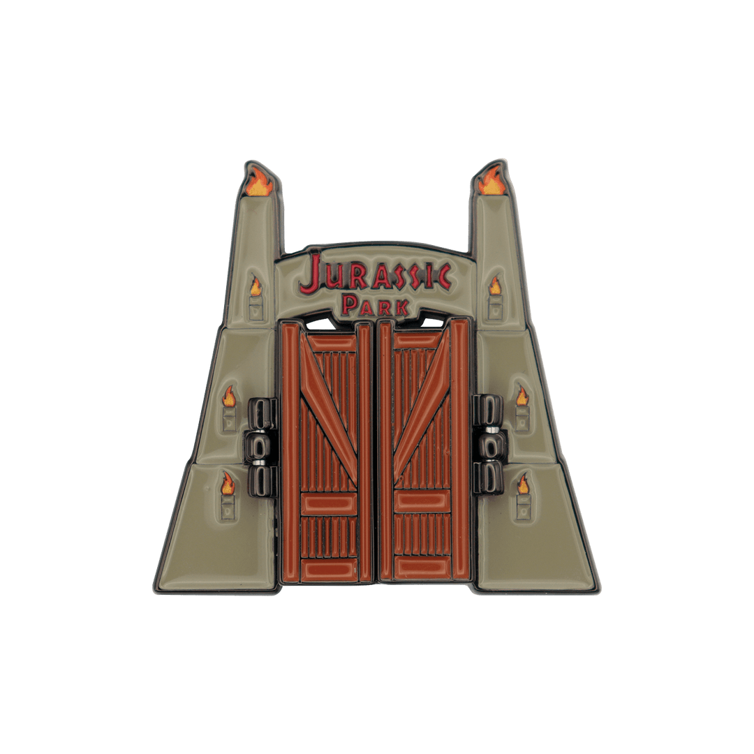 Jurassic Park Gates Hinged Pin Badge