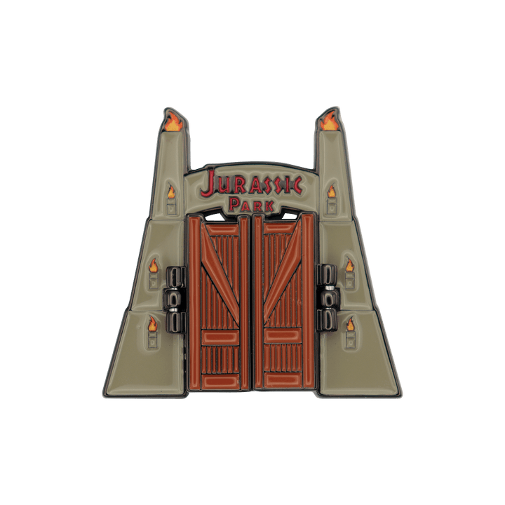 Jurassic Park Gates Hinged Pin Badge