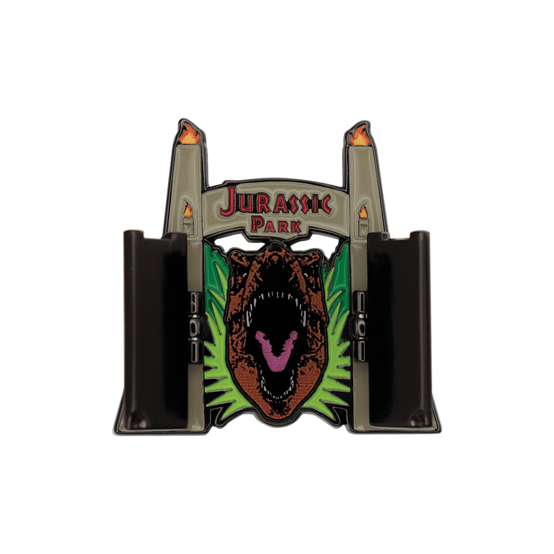 Jurassic Park Gates Hinged Pin Badge