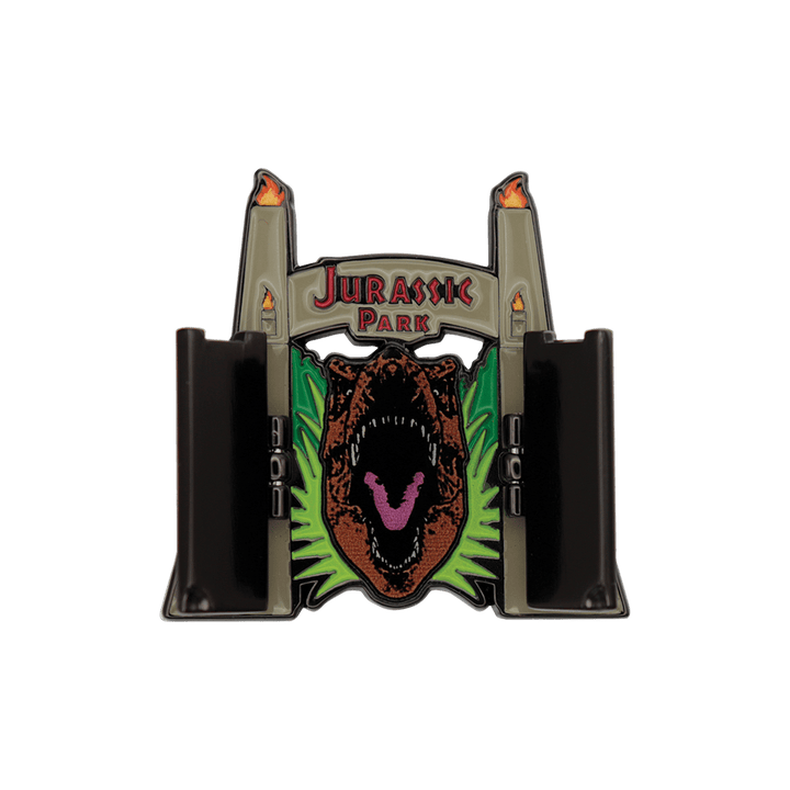 Jurassic Park Gates Hinged Pin Badge