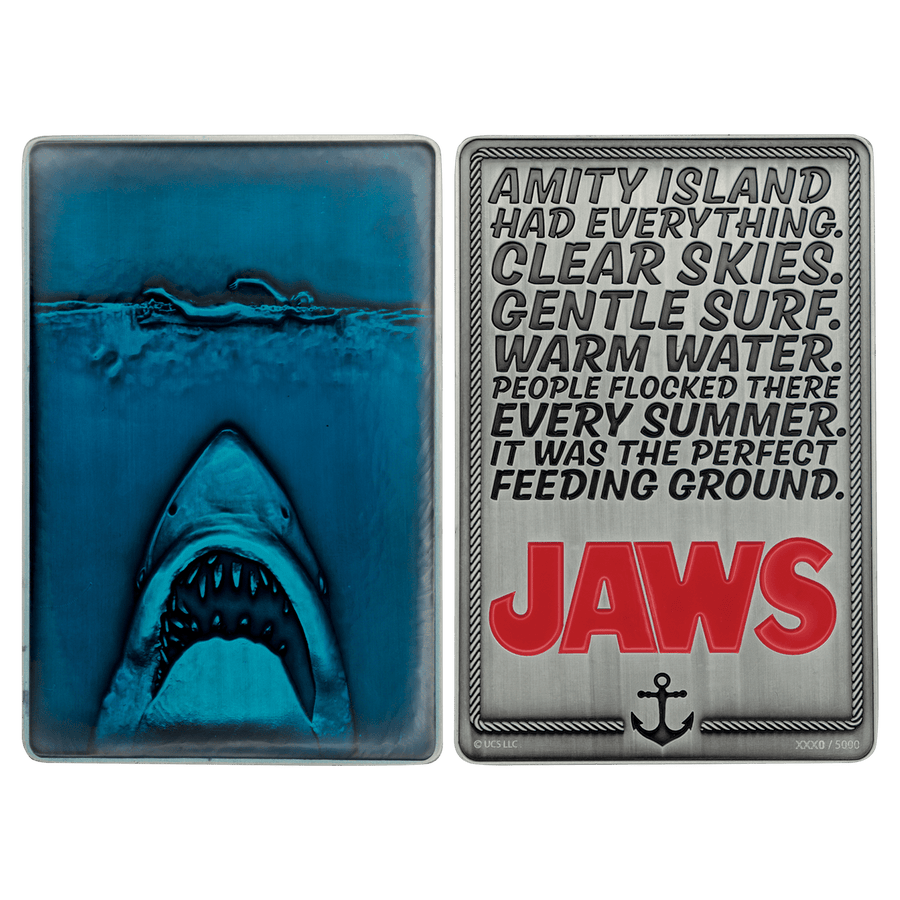 Jaws 50th Anniversary Poster Ingot
