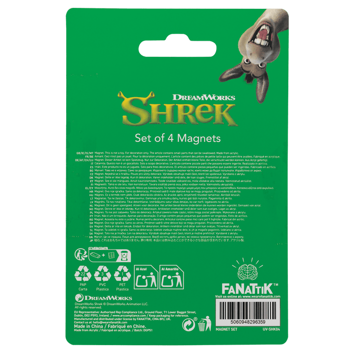 Shrek Set of Four Magnets