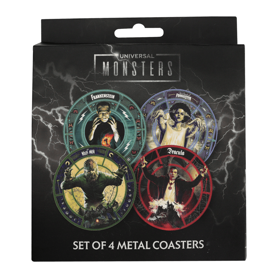 Universal Monsters : Set of Four Printed Coasters