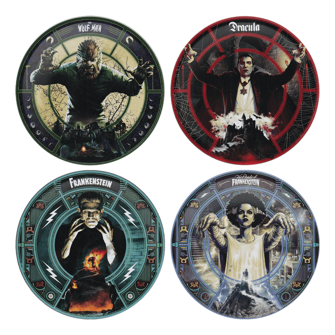 Universal Monsters : Set of Four Printed Coasters