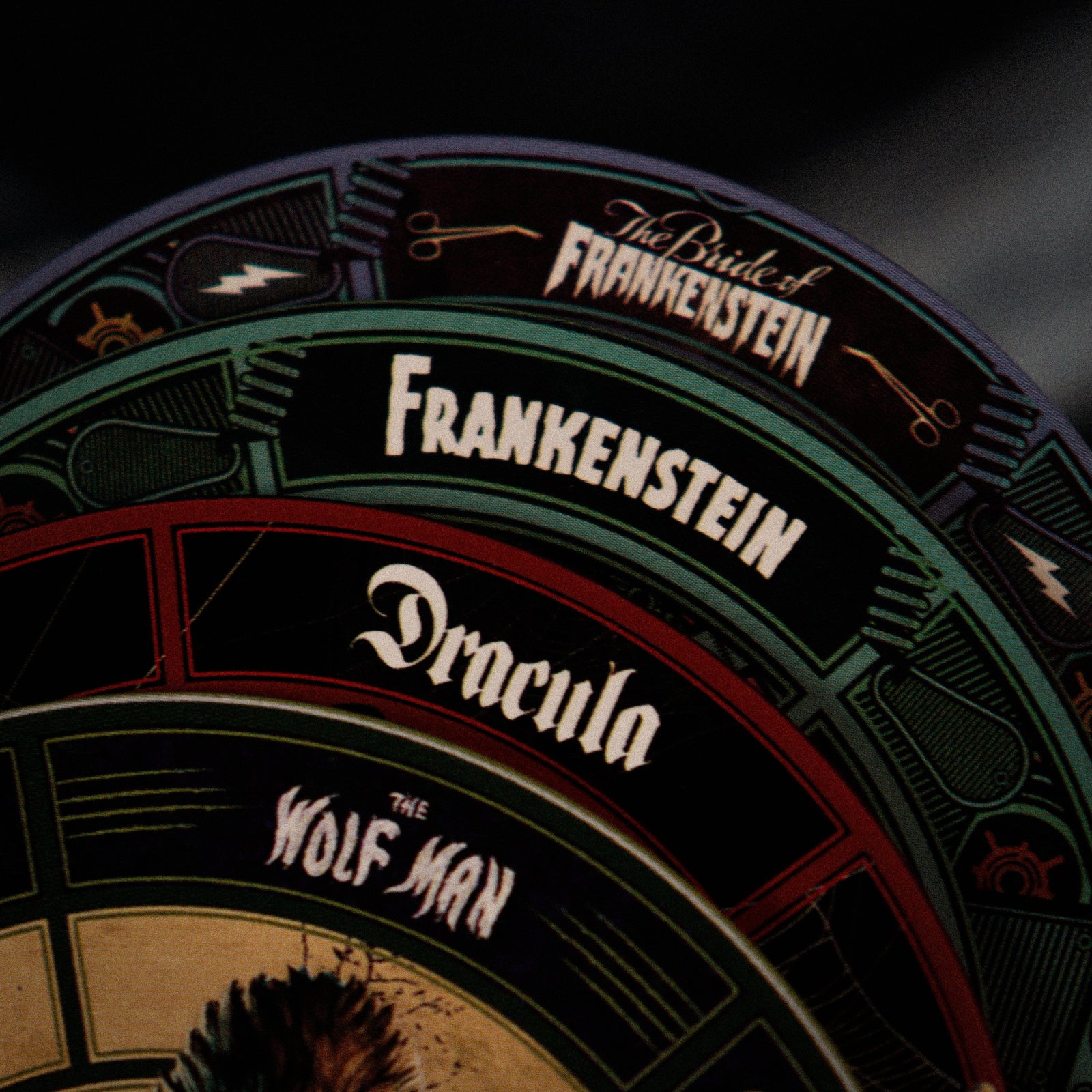 Universal Monsters : Set of Four Printed Coasters