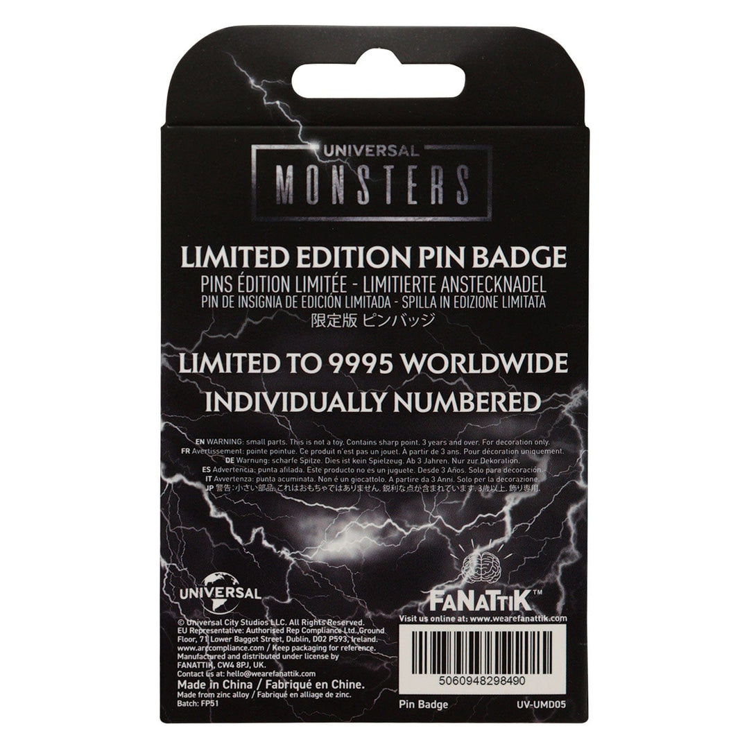 Universal Monsters : Limited Edition Pin Badge