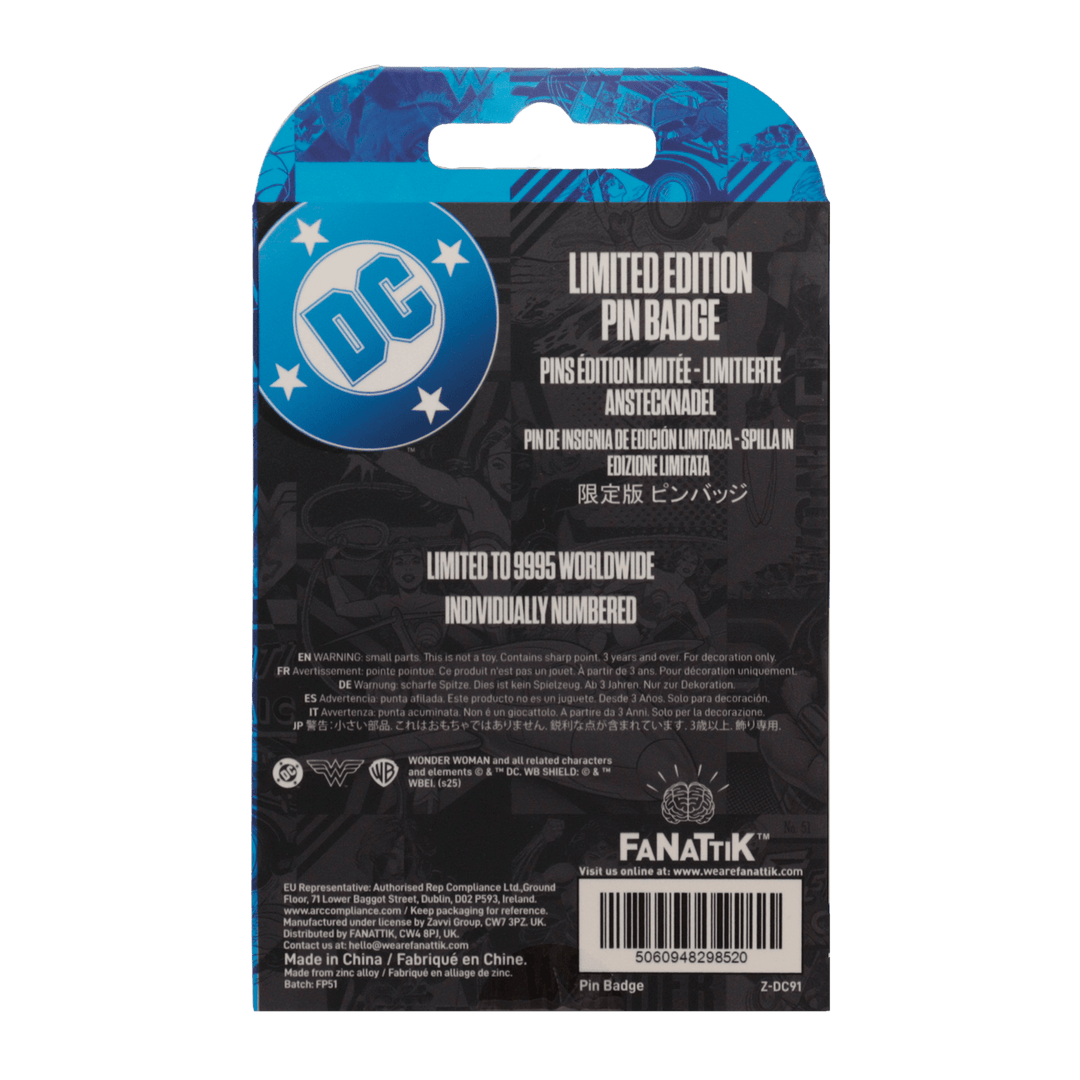 Wonder Woman Amazon Warrior Pin Badge