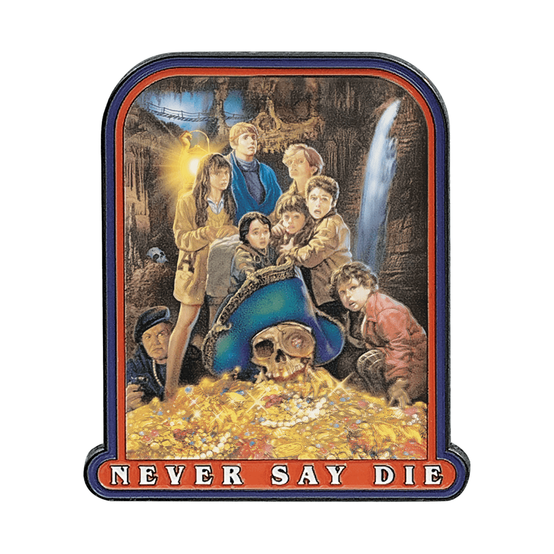 The Goonies 40th Anniversary Never Say Die Pin Badge