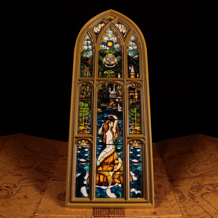 Harry Potter Mermaid Stained Glass Window Resin Plaque