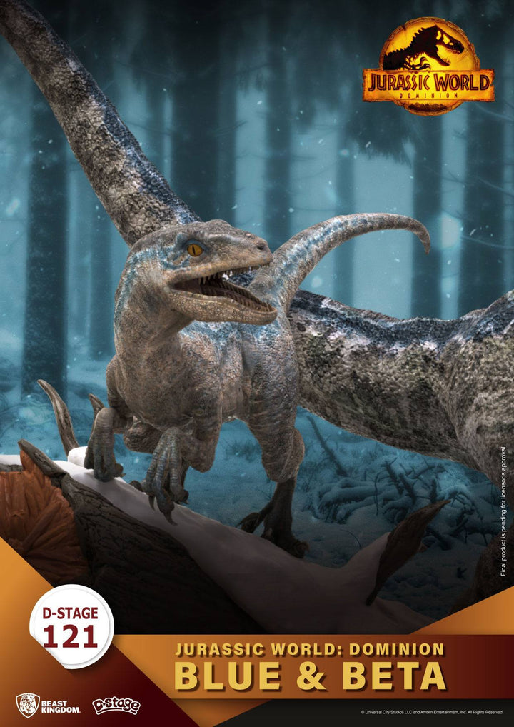 Jurassic World: Dominion D-Stage PVC Diorama Blue & Beta 13 cm reproduction