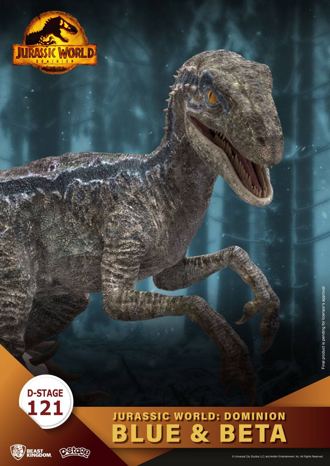 Jurassic World: Dominion D-Stage PVC Diorama Blue & Beta 13 cm reproduction